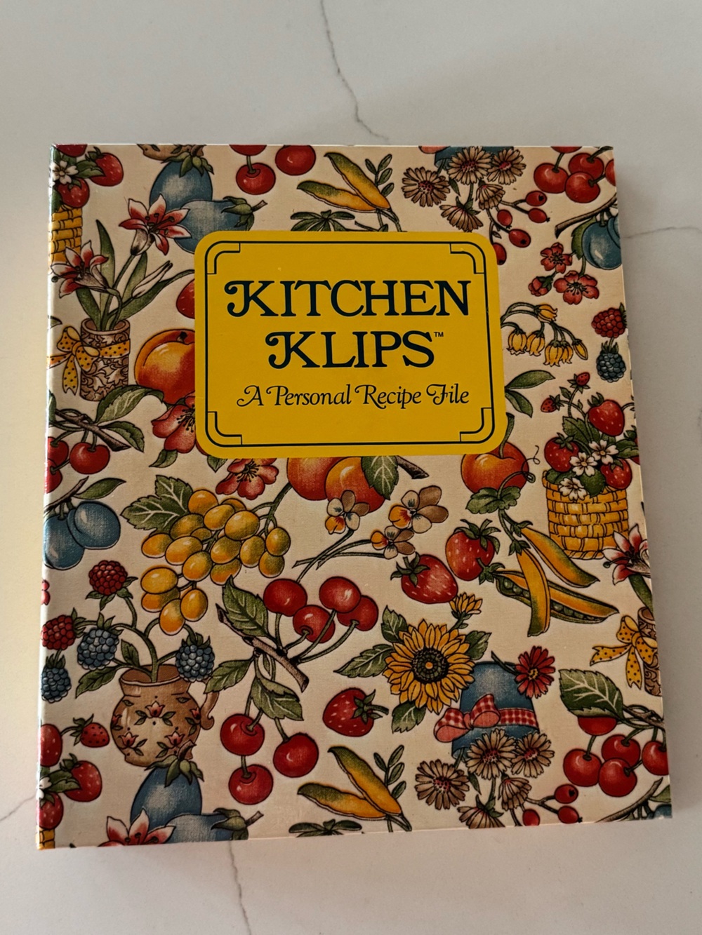Vintage Recipe File Book